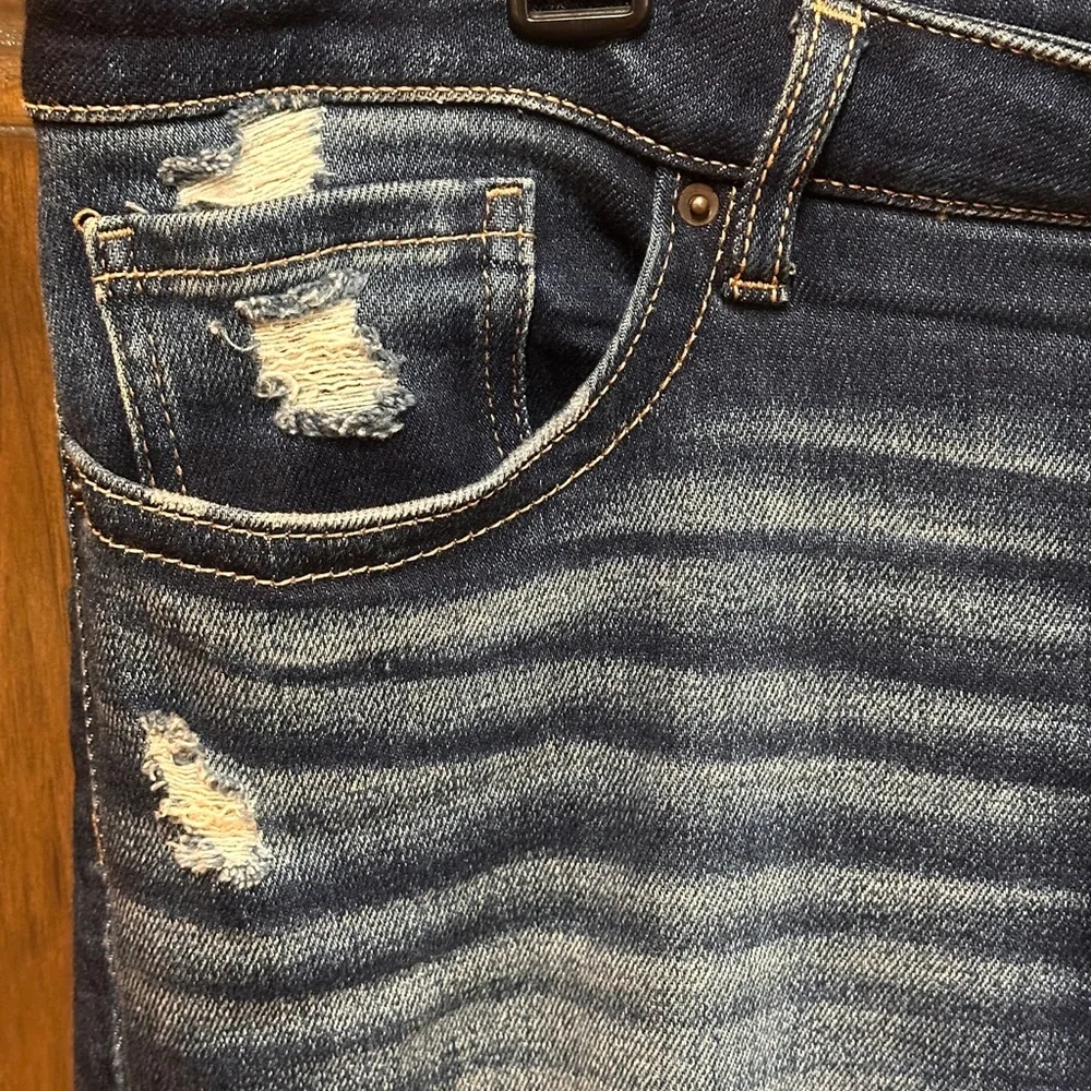 BKE Payton Dark Blue Boot Cut Jeans - Picture 3 of 9